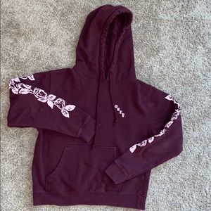 Obey maroon hoodie